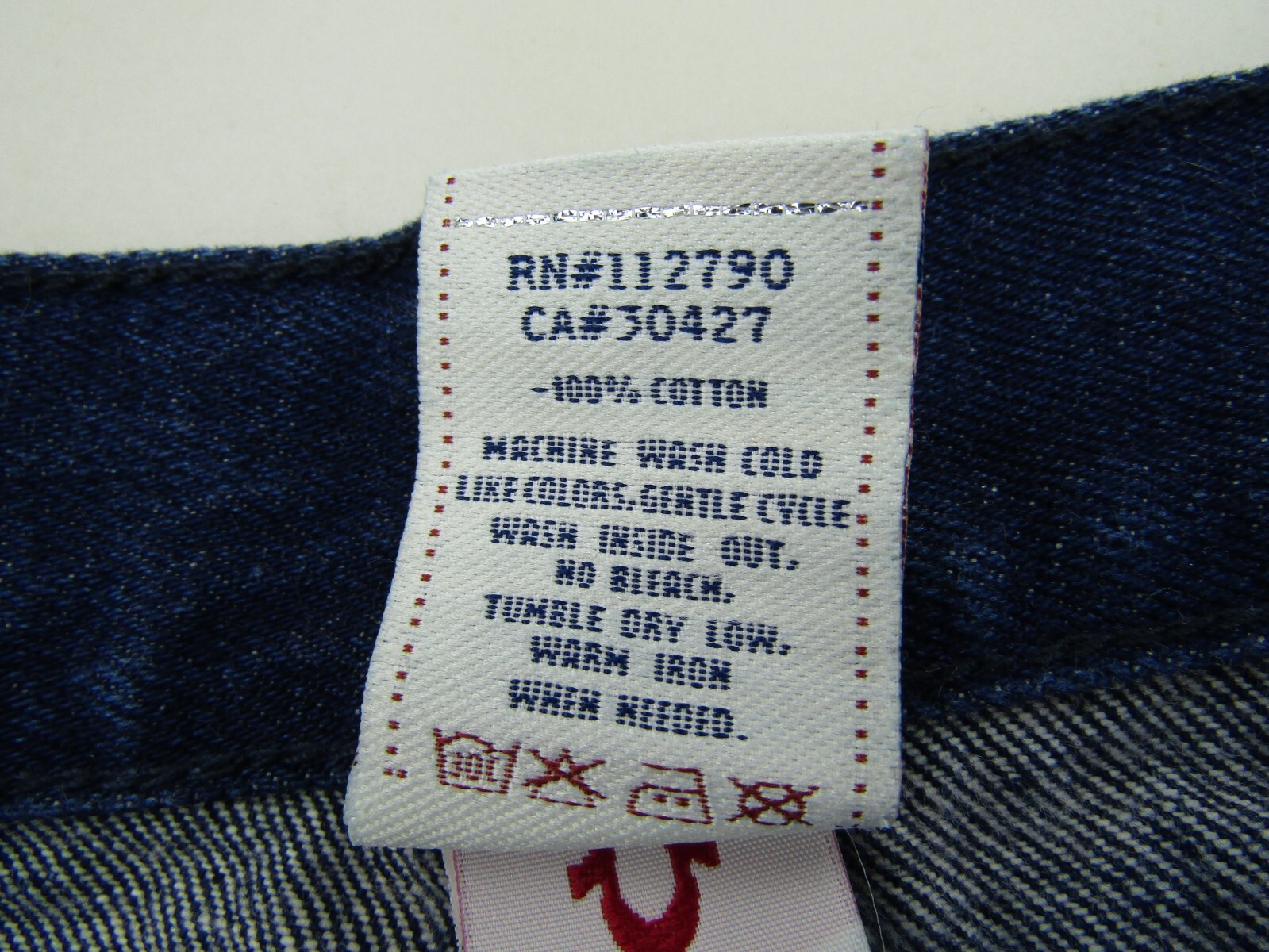 True Religion Jeans Mens Size 40 Vintage TR True Religion Club Denim Zip Button thumbnail 3