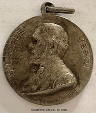 VERDI GIUSEPPE COMPOSITORE MEDAGLIA IL COMUNE DI MILANO NEL TRIGESIMO 27.02.1901