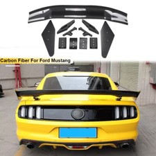 Carbon Fiber Apr Style Rear Trunk Spoiler Wing Flap For Ford Mustang 2015-21