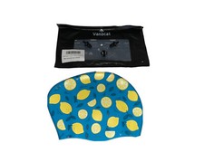 Kids Swim Cap Lemon Design Includes A Pair Of Ear Plugs And Noise Plug