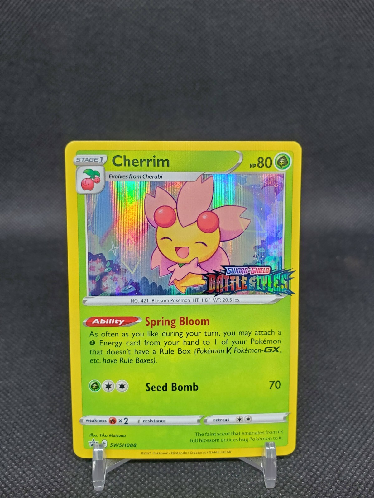 Cherrim SWSH088 Stamped Pre-Release Promo NM Pokemon Card