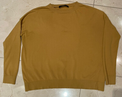 Maxmara Weekend ocker / senfgelb leichter Pullover Pulli Gr. Small