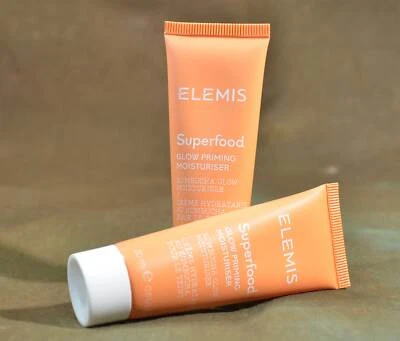 Elemis Superfood Glow Priming Moisturiser 20ml Sealed Single or Twin Pack