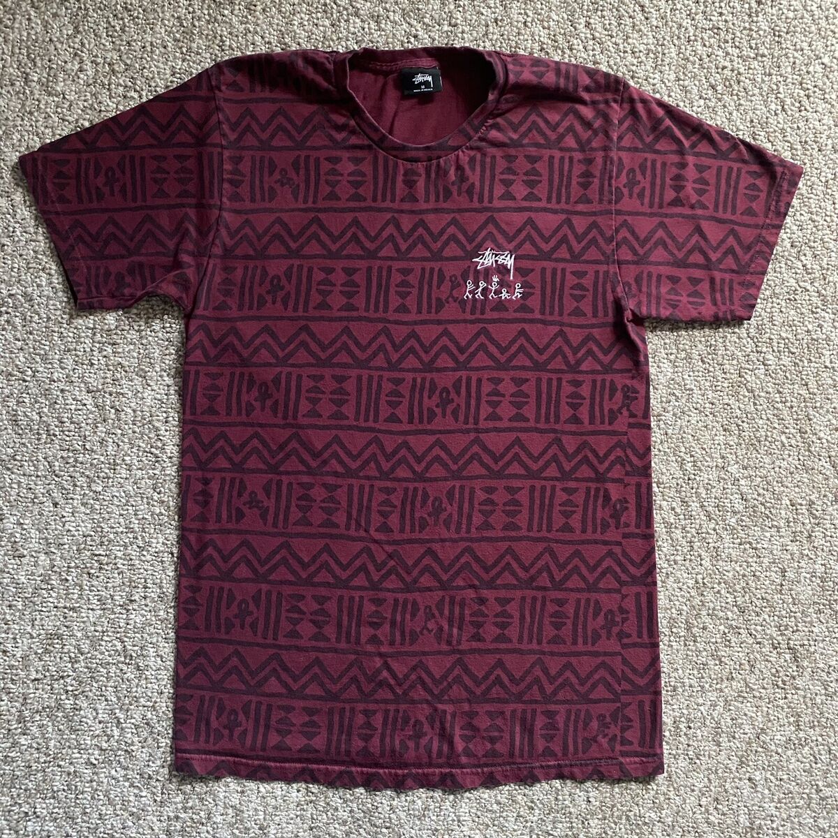 Stussy x Tribe Called Quest T Shirt Mens Medium Red Tribal Stussy x Tribe Called Quest T Shirt Mens Medium Red Tribal