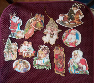 Victorian Style Stock Christmas Tags