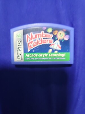 leapFrog Leapster Game Cart Number Raiders Educational