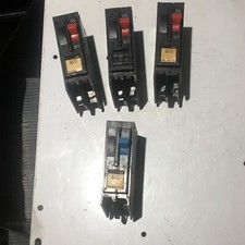 4 LOT BRO 3- 20A  1-15 Amp 1 Pole 120 Volt Molded Case Circuit Breaker Bryant