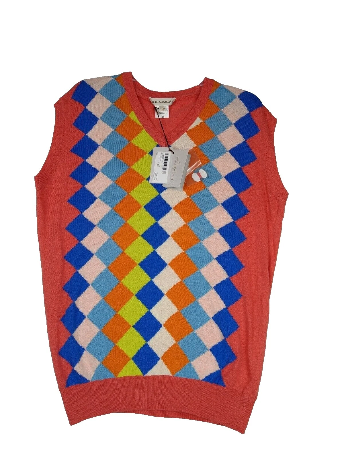 Chaleco de algodón Suéteres Multicolor para hombres