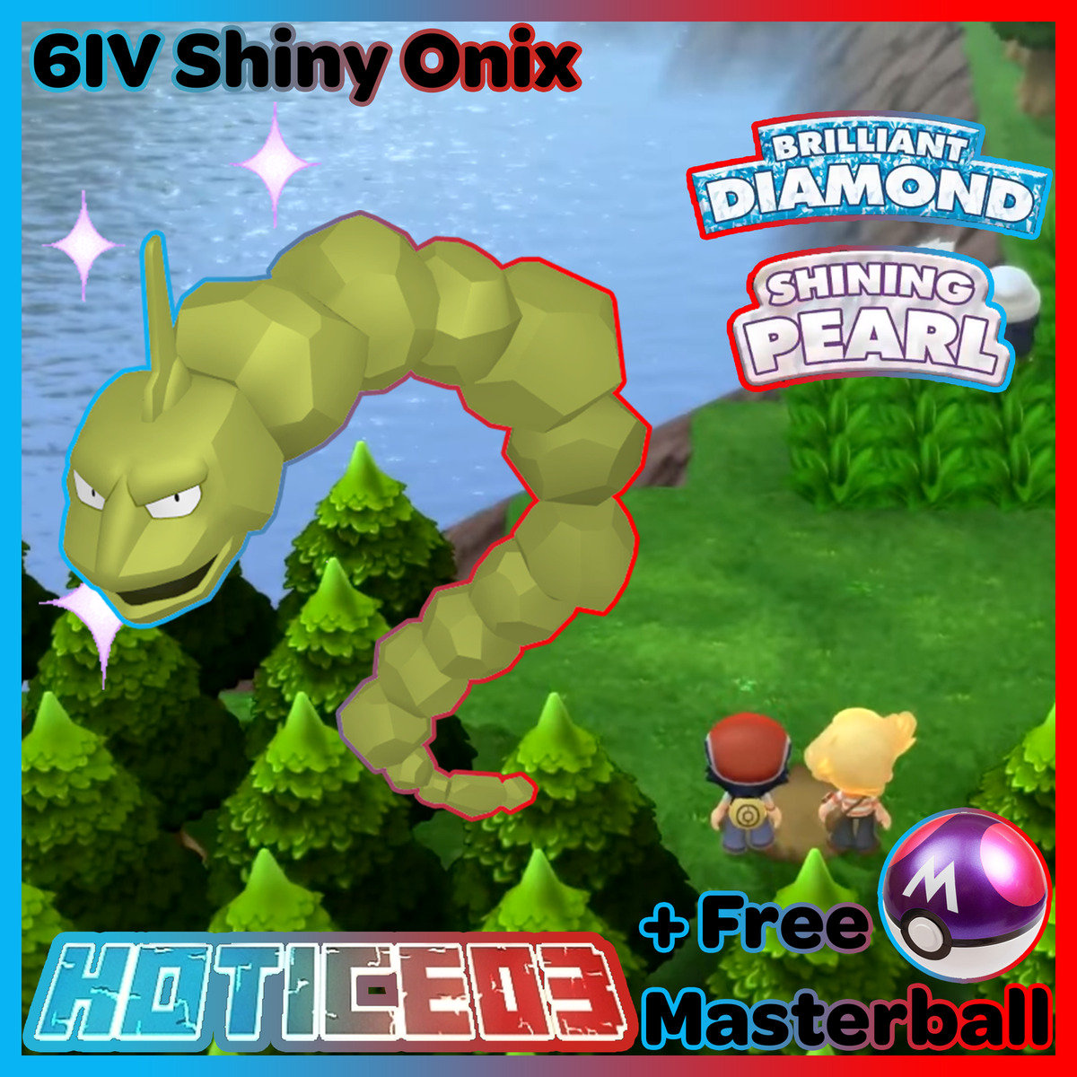 6IV Shiny Onix Pokemon Brilliant Diamond Shining Pearl 