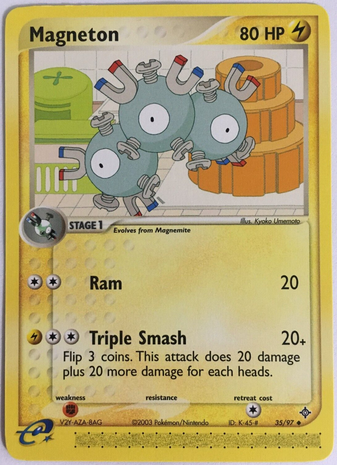 POKEMON MAGNETON 35/97 EX DRAGON UNCOMMON NEAR MINT