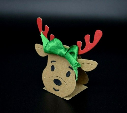 3D Christmas Reindeer Metal Cutting Die Card making, Scrapbooking *UK Seller* D4 - Picture 3 of 8
