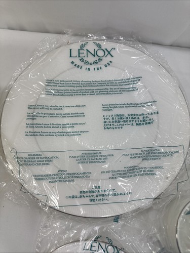Set of 3 Lenox 5-Piece Place Settings Tribeca White Bone China Platinum NIB NEW - Picture 10 of 24