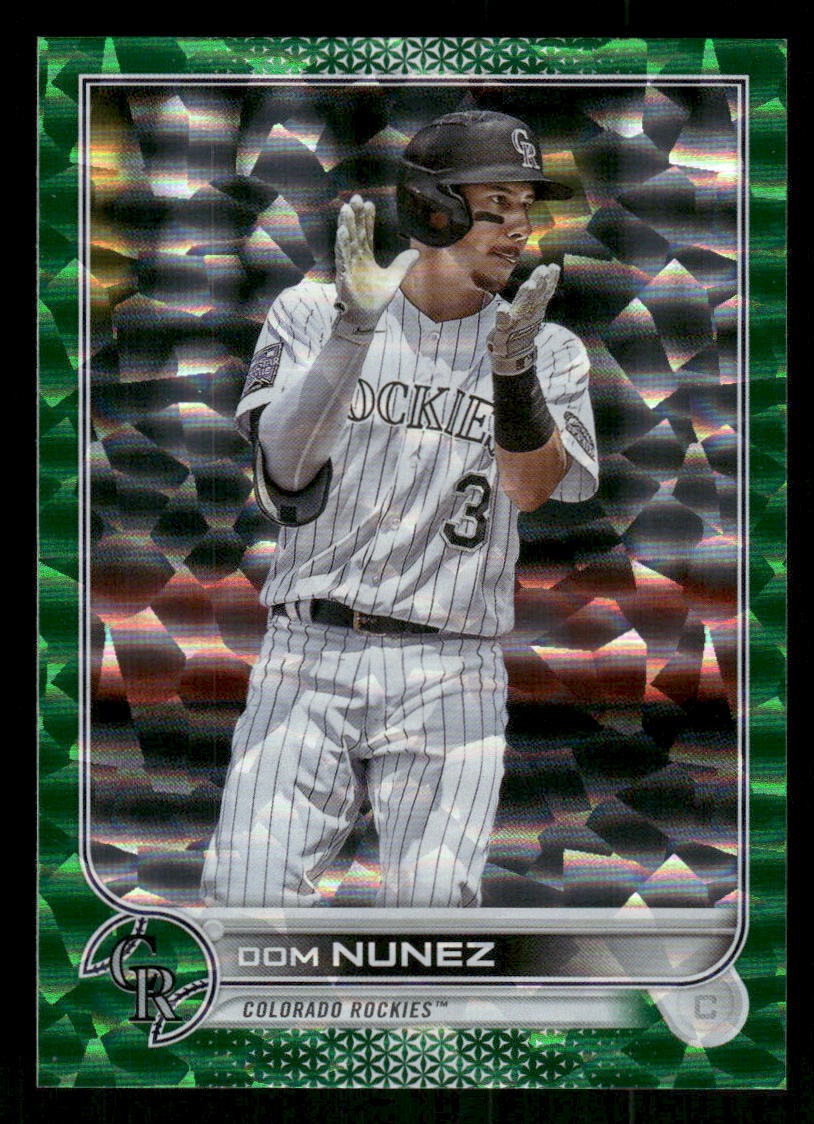 2022 Topps Dom Nunez Green Foilboard SN #193 Card #/499