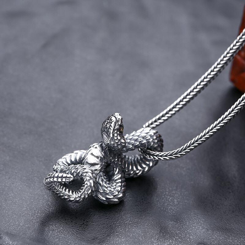SilberDream GSO452W - Orecchini a forma di serpente, in argento Sterling 925 : SilberDream