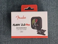 Fender Flash 2.0 Pro Rechargeable Clip-On Tuner - Black