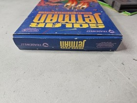 P&oacute;ster completo en caja original Solar Jetman: Hunt for the Golden Warpship para Nintendo NES