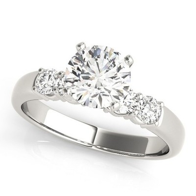Runder Lab Grown Diamant Solitär Verlobungsring Platin 2,50Ct DE/VS