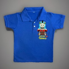 VTG Y2K Thomas The Train Boys Polo T-shirt Size 5/6