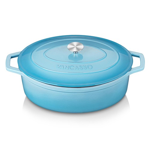 Enameled Cast Iron Dutch Oven, 9.3 Quart Dutch Oven Pot with Lid, Oval Dutch ...