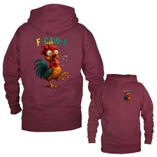 Funny Chicken F-CAW-F Humor Farm Animal Humorous Pullover Hoodie