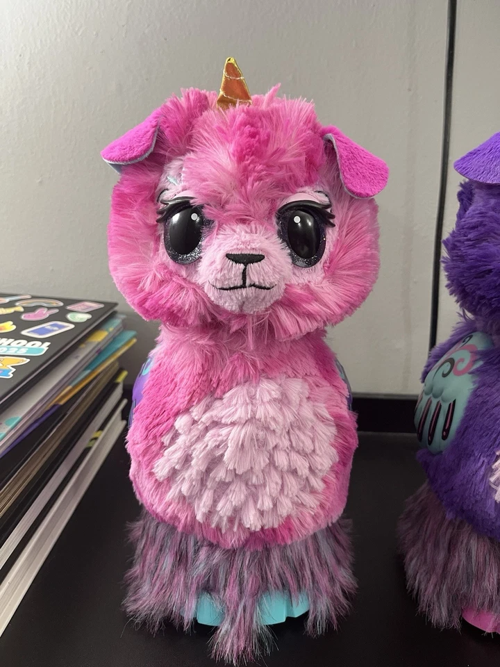 Juego de 2 Hatchimals Wow Llalacorns - Par Rosa y Púrpura - Probado Funciona Foto 2 de 4