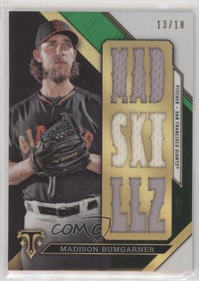 2016 Topps Triple Threads Relics Emerald 13/18 Madison Bumgarner #TTR-MB1 0b0