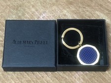 AUDEMARS PIGUET Royal Oak Key Ring Keychain Gold Blue Novelty NOS Rare