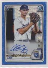 2020 Bowman Draft Chrome Picks Blue Wave Refractor 108/150 Asa Lacy Auto 0j9w