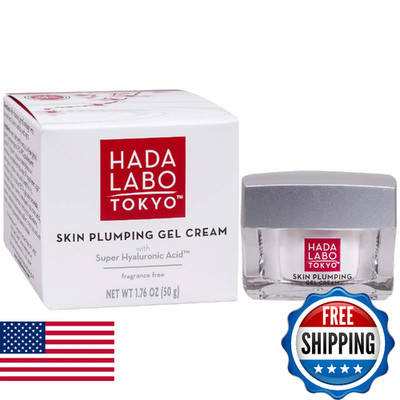 Hada Labo Tokyo Plumping Gel Cream, Facial Moisturizer, Clinically Proven to Pro