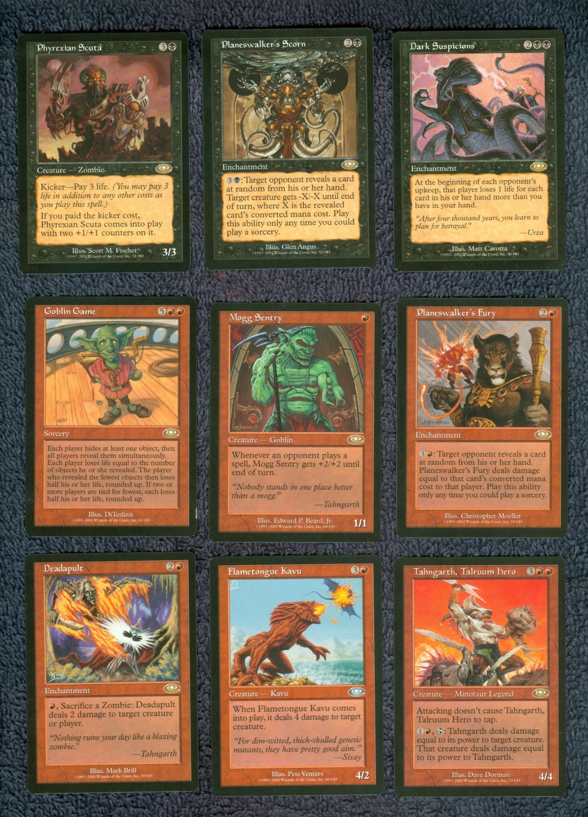 PLANESHIFT complete set  Magic the Gathering  Unplayed  M- Near MInt  146 cards