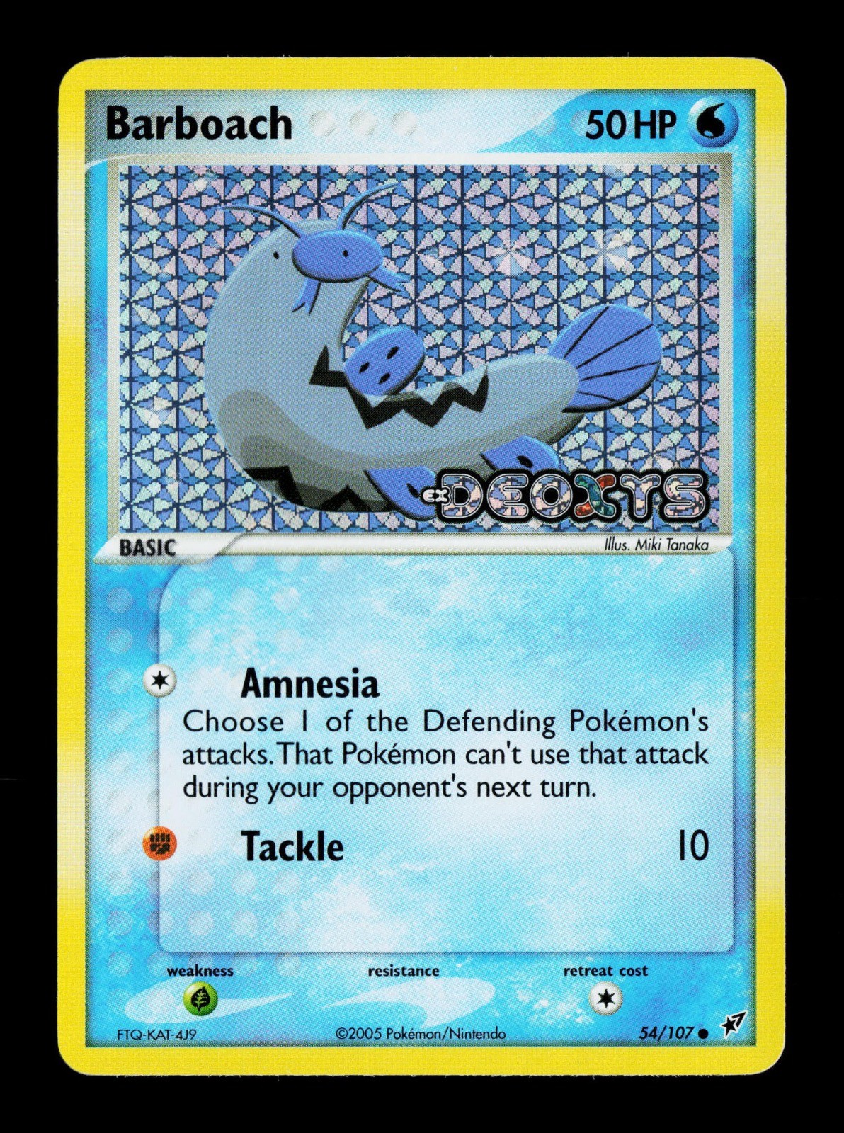 Barboach 54/107 Deoxys Reverse Holo Pokemon TCG