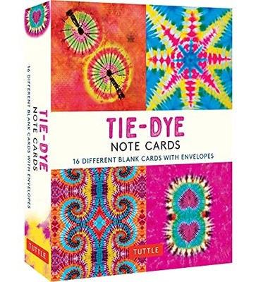 Tuttle Publishing - Tie-Dye 16 Note Cards   16 Different Blank Cards  - H245z