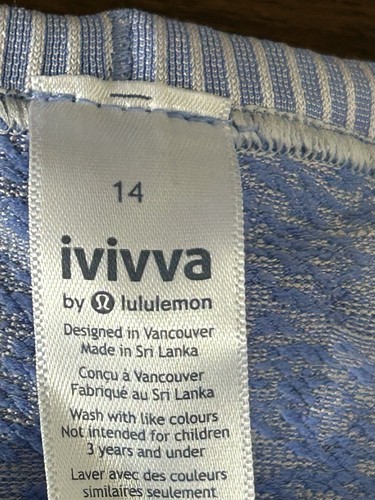 Ivivva by Lululemon Girl's Fly Tech Swiftly Short Sleeve Size 14 - Picture 3 of 6