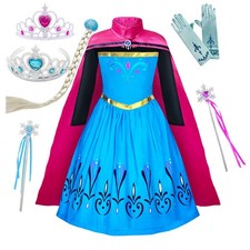 Elsa Coronation Dress Girls Birthday Party ELSA Costume Set - Quick Ship USA