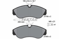 Textar Bremsbelagsatz Scheibenbremse 2179901 FüR Fiat Peugeot Boxer Jumper Bus 1