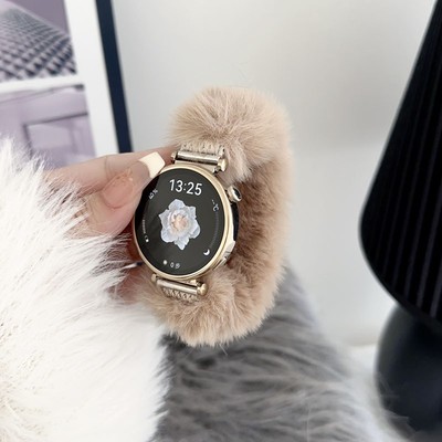Rabbit fluff for Samsung Galaxy Watch 4 5 Pro Bracelet iWatch Strap Band 20/22mm
