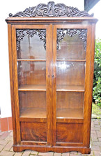  Original Biedermeier Vitrine Glasschrank Bücherschrank Mahagoni norddt. 1840/50