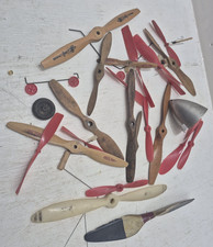 Lot of Vintage RC Plane Propellers Airplane Prop Wooden Plastic Model Kits