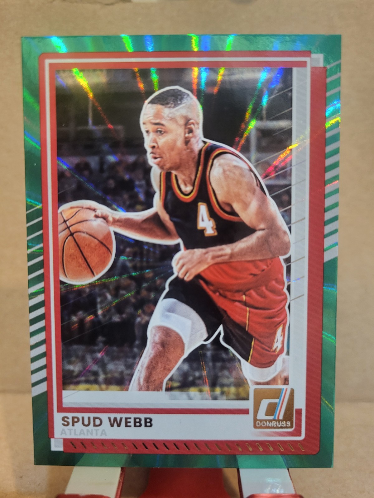 2025-26 Donruss Spud Webb #145 Holo Green Laser