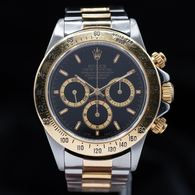 #ad Rolex Daytona Zenith era Black dial U serial 1999 full set 16523 $16750.00