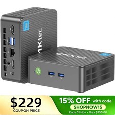 GMKtec G3S Mini PC Intel Alder Lake N95 Up to 3.4GHz 8GB RAM 256GB SSD Win11Pro