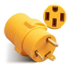 30 Amp to 50 Amp RV Adapter, NEMA TT-30P to 14-50R 30A Male to 50A Female RV