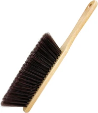 Wooden Dust Brush, 14 Inch Bench Brush Horse Hair Brush Hand Broom Counter Duste