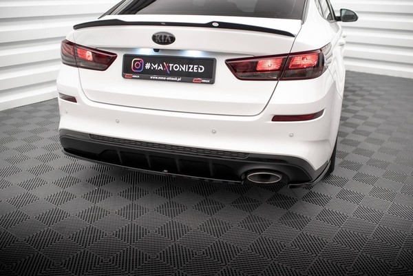 Maxton Design Diffusor Flaps V.1 Passend FüR Kia Optima Mk4 FL Schwarz Hochglanz-image