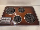 Vintage GE P7 Double Wall Oven Cooktop Coppertone Self-Cleaning Retro 1970s