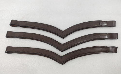 Lot 10 x 1 bandeau cheval cuir canal vide toutes tailles et formes (12 et 14 mm) - Photo 1/20