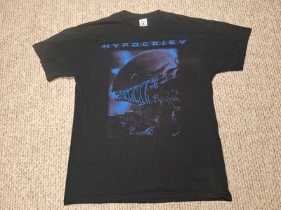 Vintage 1997 Hypocrisy 'The Final Chapter' Death Metal Band Tour Horror Shirt XL
