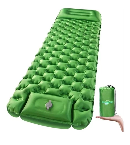 Sleeping Pad, Ultralight Inflatable Sleeping Pad for Camping, Built-in Pump Twin