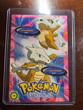 Vintage Pokémon Postcard Cubone & Marowak #104 #105 Nintendo Licensed Spanish ¡A