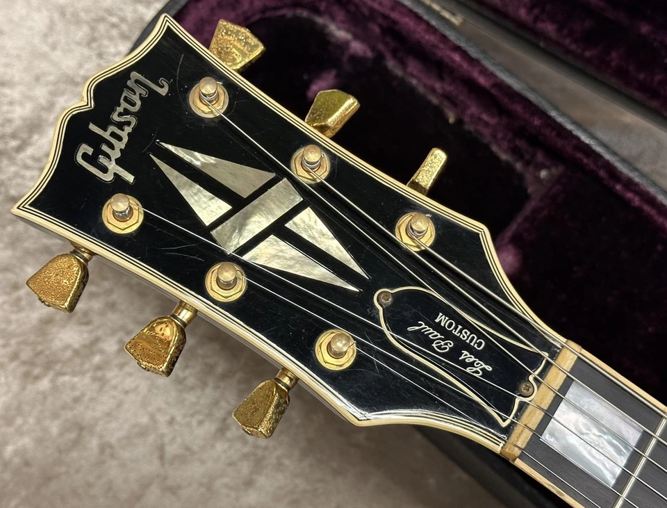Gibson Les Paul Custom mano izquierda 20 aniversario negro ébano 1974 caja fuerte vintage  Foto 2 de 4